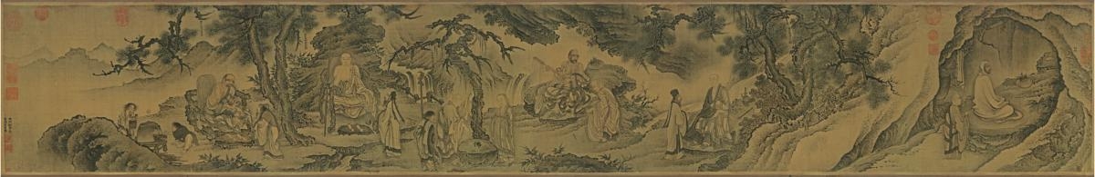 明 戴进 达摩六代祖师图卷