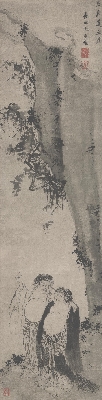 113-寒山拾得图-明-尤求