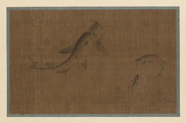 20明 赖庵 鱼图19.4×31.0东京国立博物馆