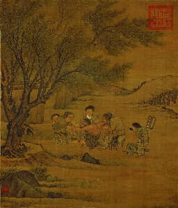 台025-炙艾图 南宋 李唐