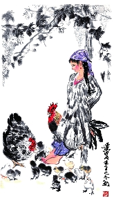 82黄胄《育雏》