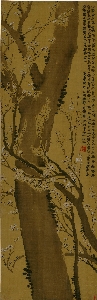 清 金农-梅树图轴-X