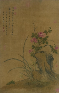 兰花月季——蒋廷锡