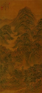 清 王时敏 南山积翠-代绢