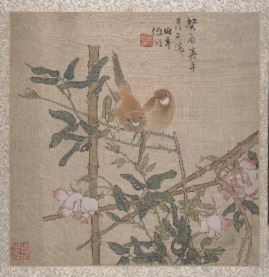 清 任颐 花鸟册页42x40大都会