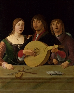 A Concert   音乐会  1485-95, Lorenzo Costa