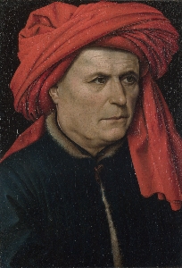 A Man一个男子about 1435, Robert Campin_康宾