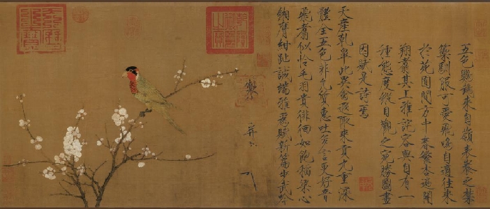 北宋 赵佶 五色鹦鹉图