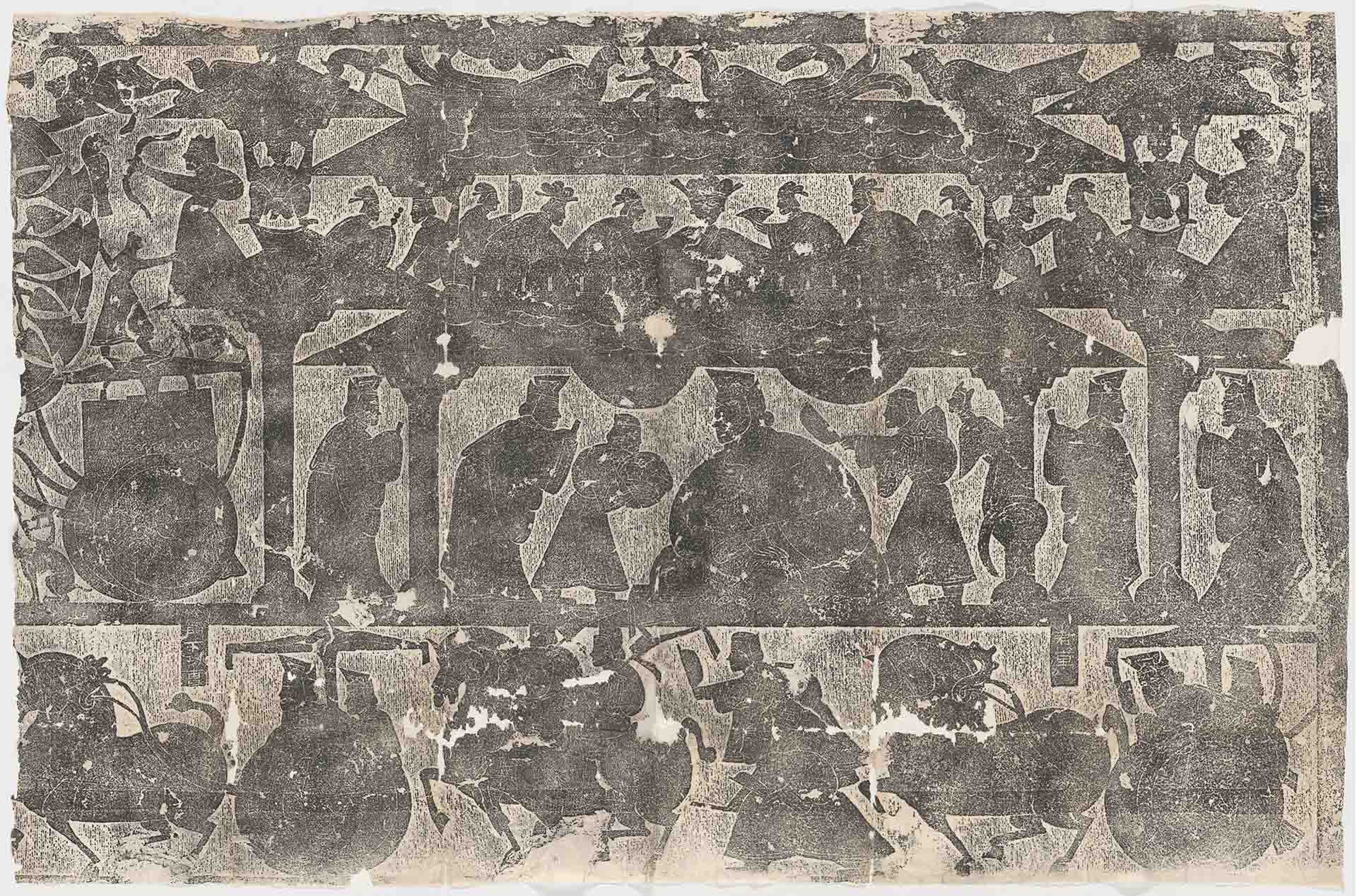 东汉 武氏祠画像石残拓 淸末拓本书法超高清大图原图扫描真迹全图书画图片下载