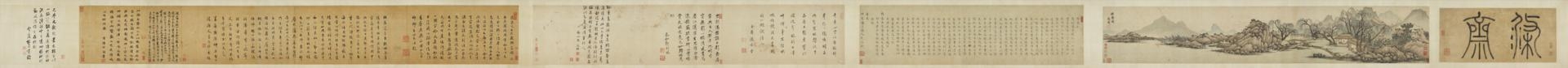 明 沈周 涤斋图卷纸本26.5 x 57cm