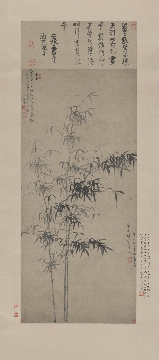 明 王绂 墨竹图轴纸本113.8x51.3cm
