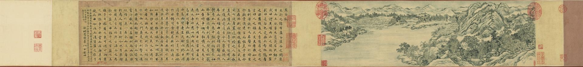 明 文徵明 盘谷叙张若霭图卷纸本129.7x15.8cm
