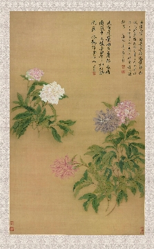清 恽寿平 牡丹图轴纸本118.4 x 71.8cm