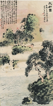 清末 吴昌硕 刘玉奄-旭日东升图轴131X65