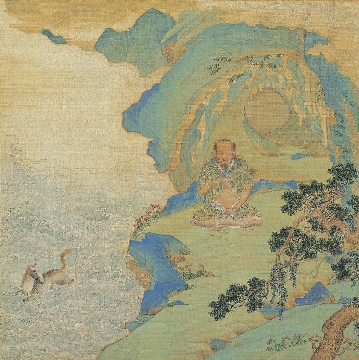 明 仇英 帝王道统万年图册绢本20帧32x32cm