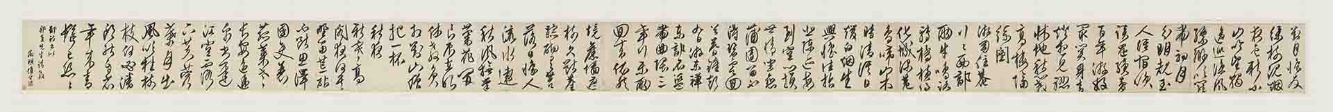 明 文徵明 草书诗四首手卷26.1×313.7 cm