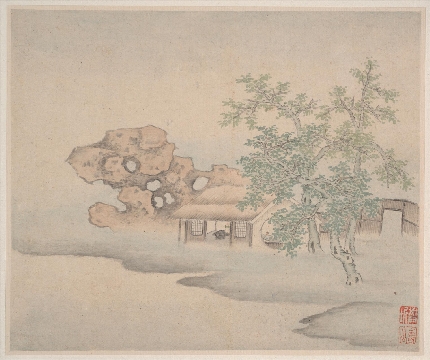 清 樊圻 山水册8帧纸本16.8 x 20.3 cm