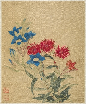 清 马元骏 花卉图册8帧绢本29.21 x 23.81 cm