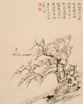 清 石涛 山水册纸本8帧27.94 x 22.22 cm