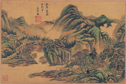 （玄）明 王时敏 山水册 纸本48x32-001