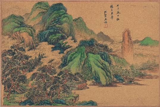 （玄）明 王时敏 山水册 纸本48x32-003