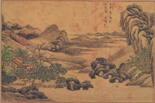 （玄）明 王时敏 山水册 纸本48x32-013