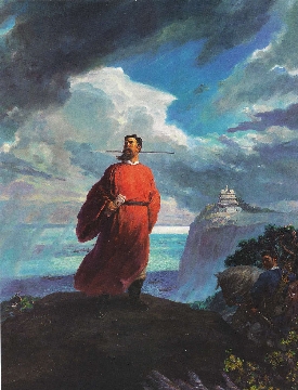 74.范仲淹著《岳阳楼记》-徐里、李晓伟、李豫闽（福建 油画）