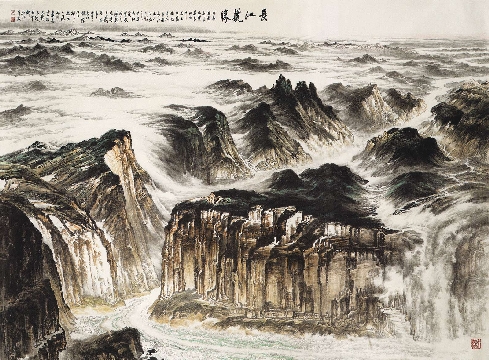 145.长江揽胜-许钦松（广东 中国画）