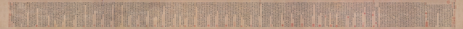 元 赵孟頫 高上大洞玉经墨迹纸本29.7x457