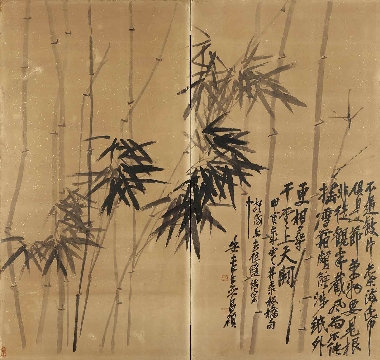 清 吴昌硕 板桥诗意图纸本178×187