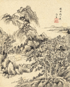 清 王时敏 仿黄鹤山樵图 纸本册页5