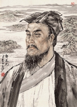 人物图_纸本_5_55X76cm-郦道元