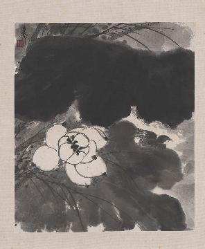 近_谢稚柳_花卉册页-01