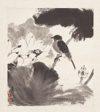 近_谢稚柳_花卉册页-09