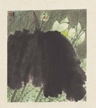 近_谢稚柳_花卉册页-10