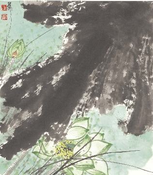 近_谢稚柳_花卉册页-15