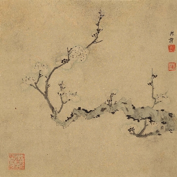 近_谢稚柳_花鸟册页_8开_纸本_27.5x27.5cm-01