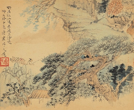 近_谢稚柳等_花鸟册页_纸本_12x480cm-09