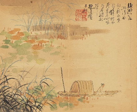 近_谢稚柳等_花鸟册页_纸本_12x480cm-10