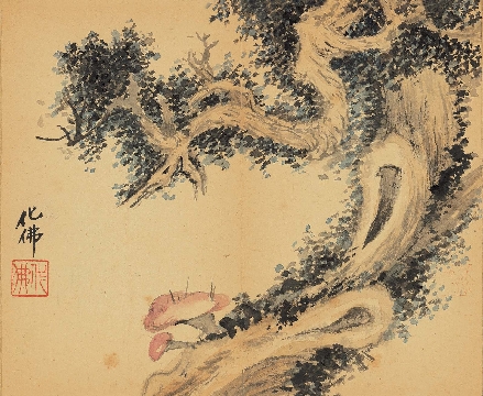 近_谢稚柳等_花鸟册页_纸本_12x480cm-11