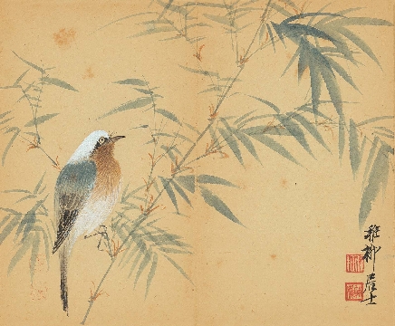 近_谢稚柳等_花鸟册页_纸本_12x480cm-14