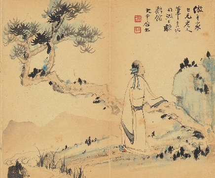 近_谢稚柳等_花鸟册页_纸本_12x480cm-20