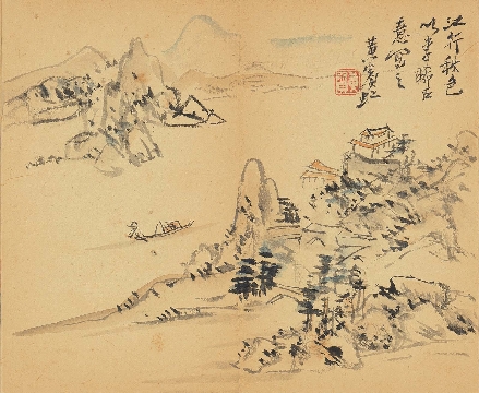 近_谢稚柳等_花鸟册页_纸本_12x480cm-21