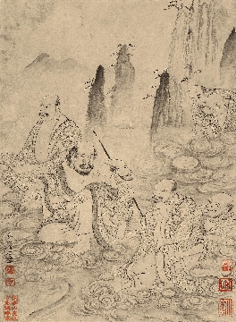 明_石涛_百开罗汉册_荣宝斋-12_ok_9910_3