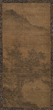南宋 李嵩 松荫闲坐图立轴绢本118x57
