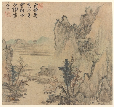 明 陶成 山水图页纸本73×59.6