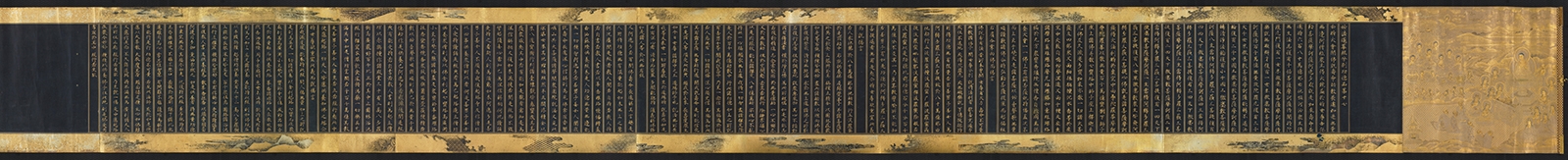 法华经图卷 银纸饰绢21.2×325