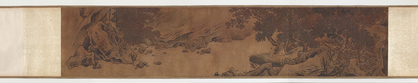 北宋 李唐 濠梁秋水图绢本25×116.6