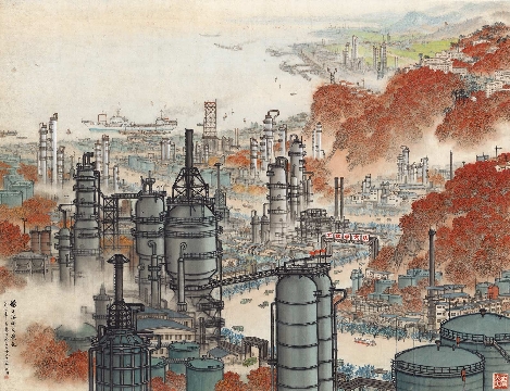 近_宋文治_扬子江畔_纸本