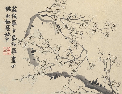 清_金农_梅花图-04